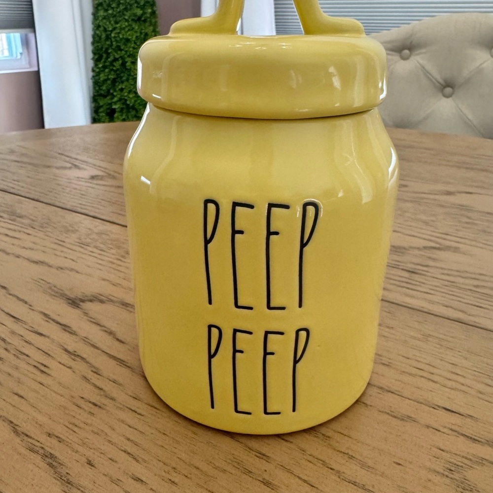 Rae Dunn Yellow Ceramic Lid